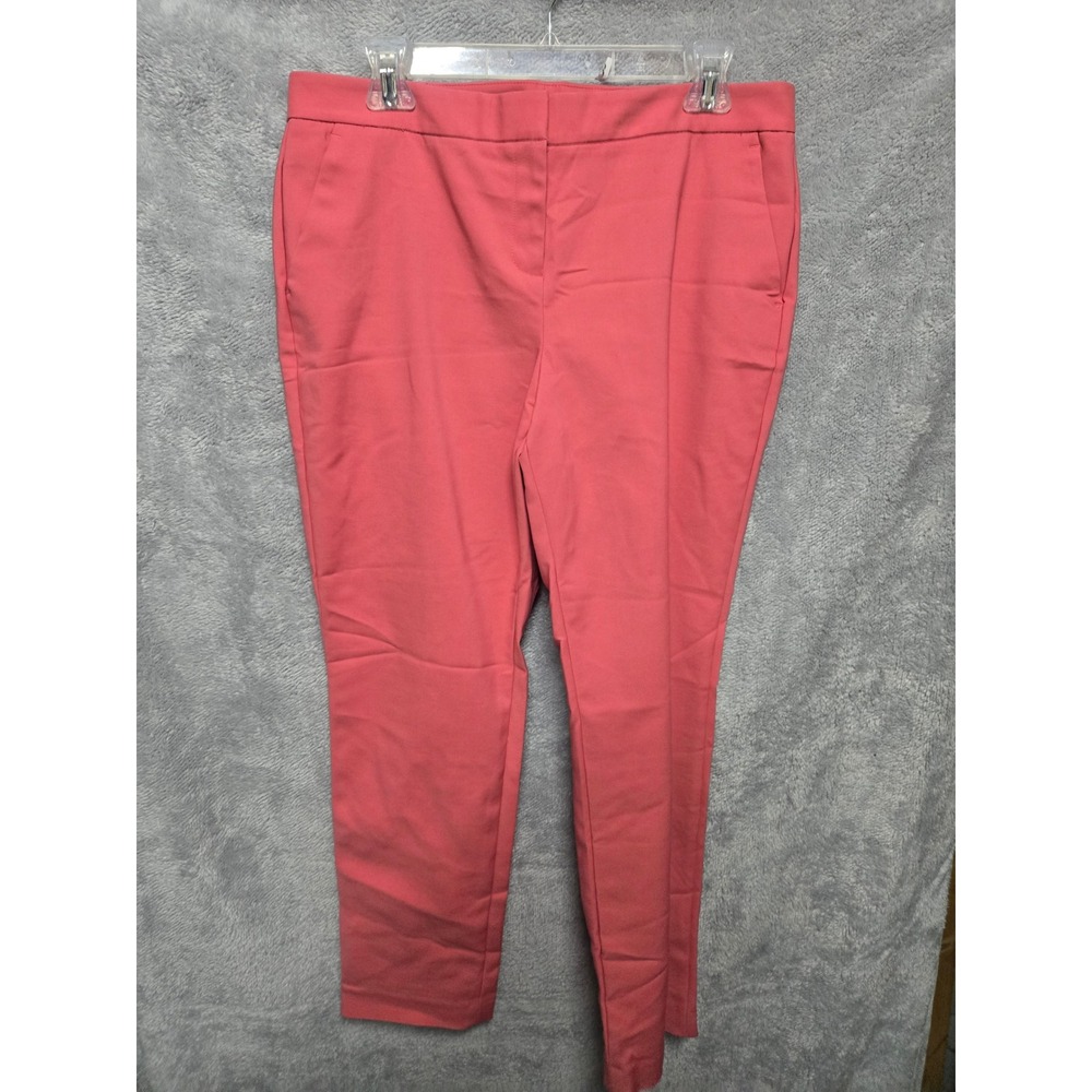 Vince Camuto Coral Pink Slim Ankle Pants Size 10 Dress Trousers